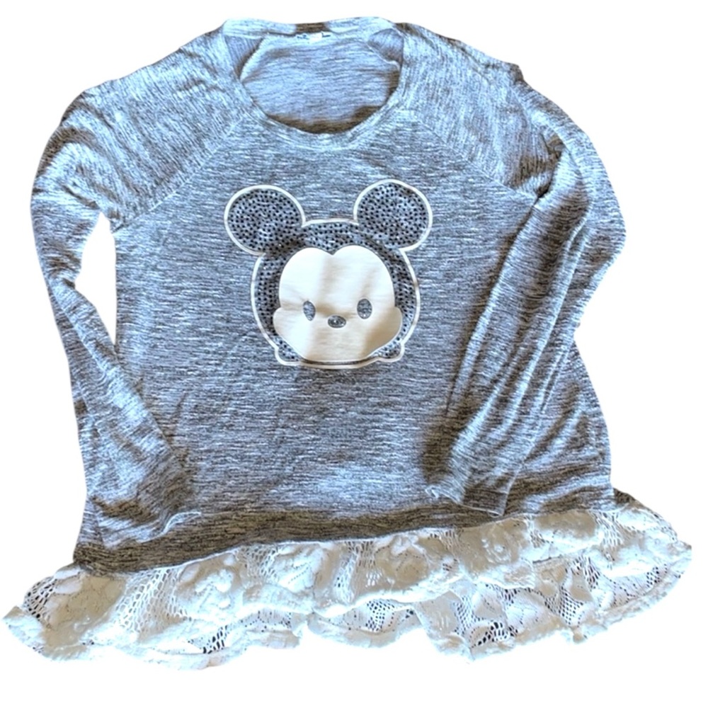 Disney Dsigned Mickey Mouse Tsum Tsum Girls Long Sleeve Shirt Size Large 14/16